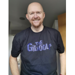 The Gilhoolys Purple Text Logo Standard fit T-shirt